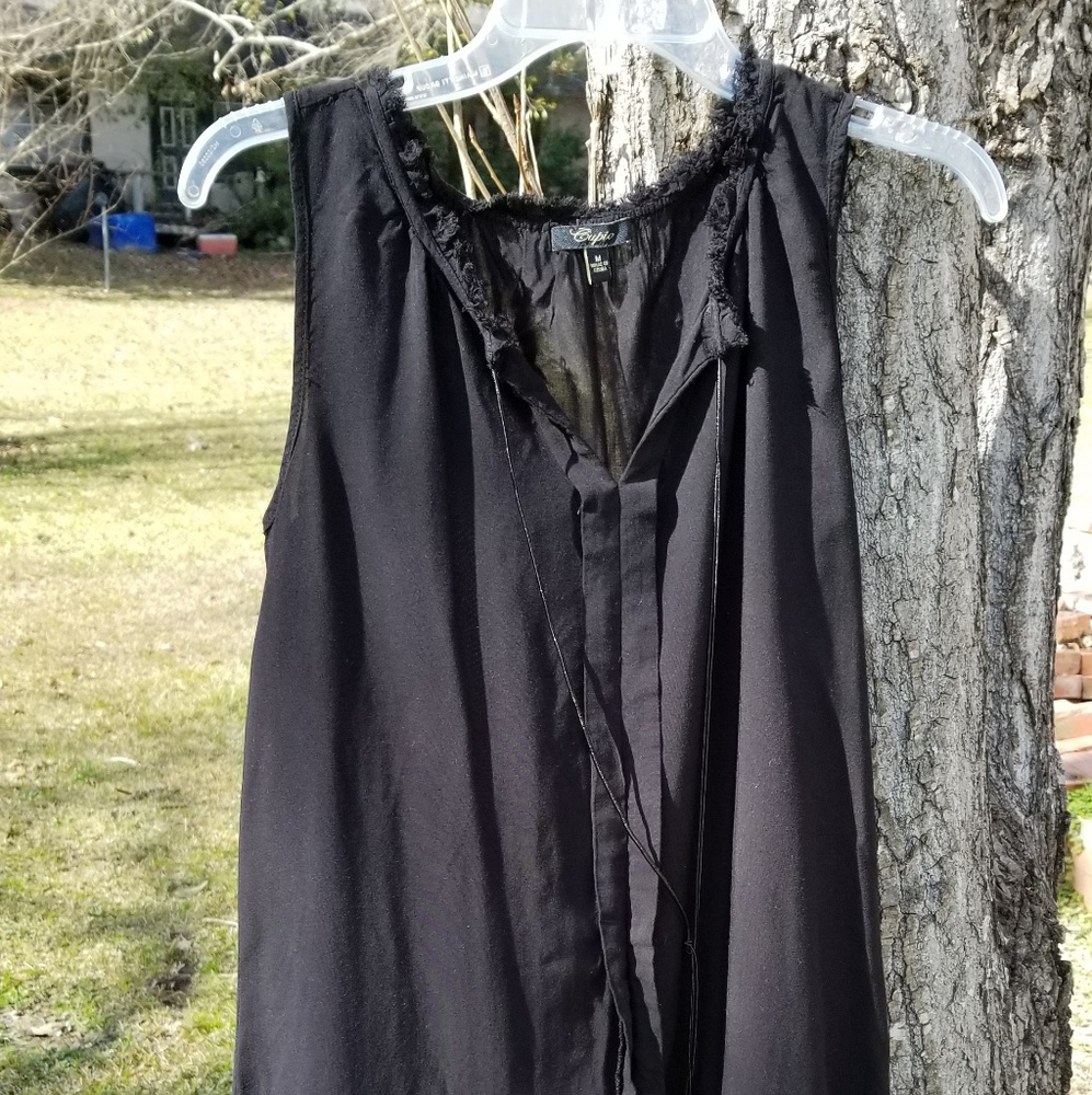 $$Black High Low Dress-Cupio$$